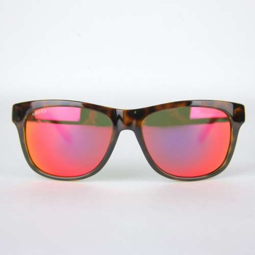 Gucci Bio-Based Orange/Brown Havana Rectangle Sunglasses GG 3709/S 363721 2300 Best coupon code Sunglasses In usa